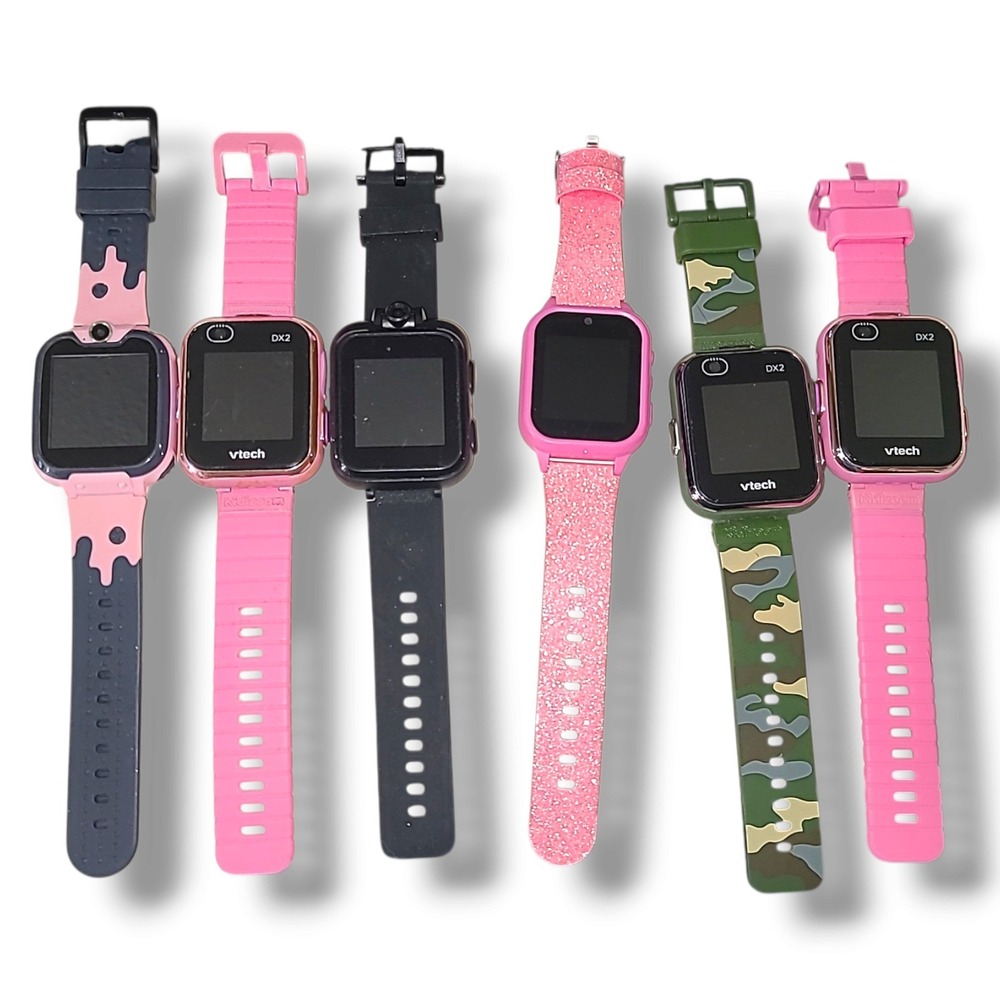 Lot of 6 Kids Smart Watches Untested Vtech, iTech Jr